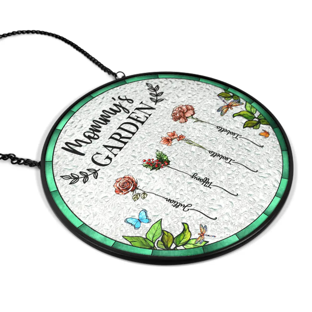 Grandma's Garden - Personalized Birth Flower Stained Glass Suncatcher - furevermama