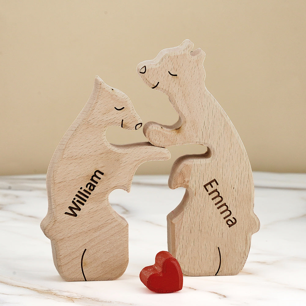 Hunging Bear Family Wooden Puzzles