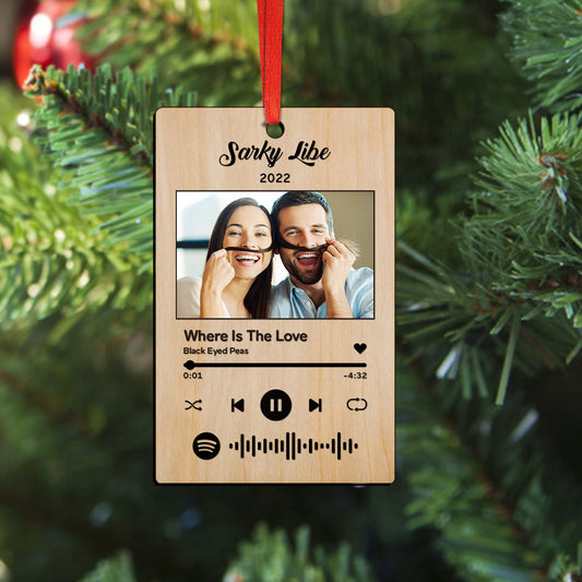 Custom Spotify Christmas Ornament Unique Gift for Christmas - furevermama