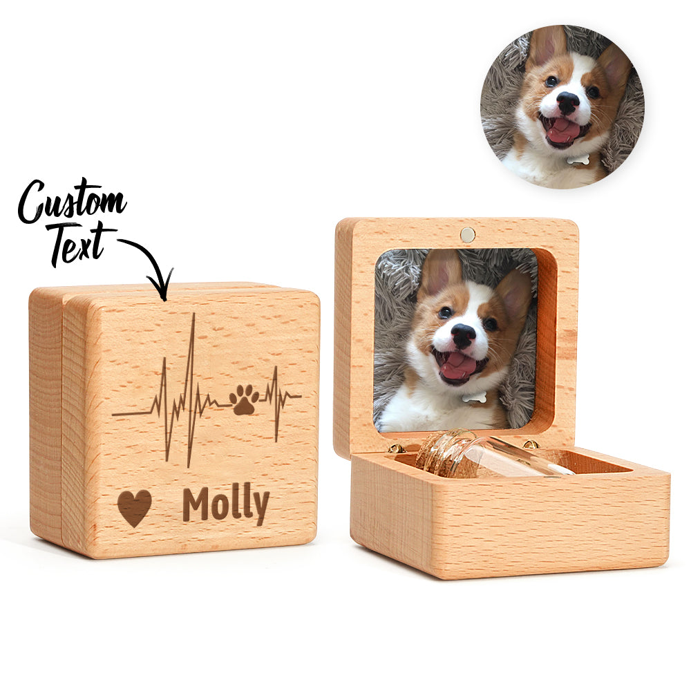 Loss of Pet Memorial Wooden Keepsake Box - Gift for Pet Owner - furevermama