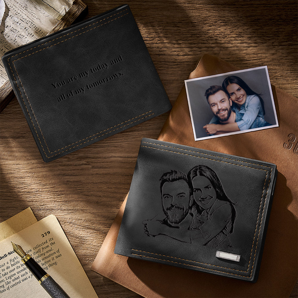 Personalized Photo Wallet - Custom Photo and Words Wallet - furevermama