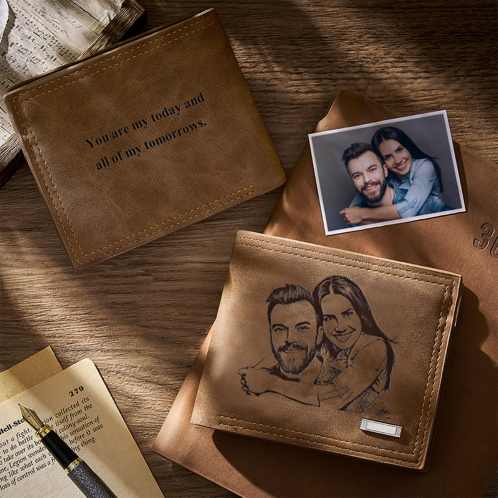 Personalized Photo Wallet - Custom Photo and Words Wallet - furevermama