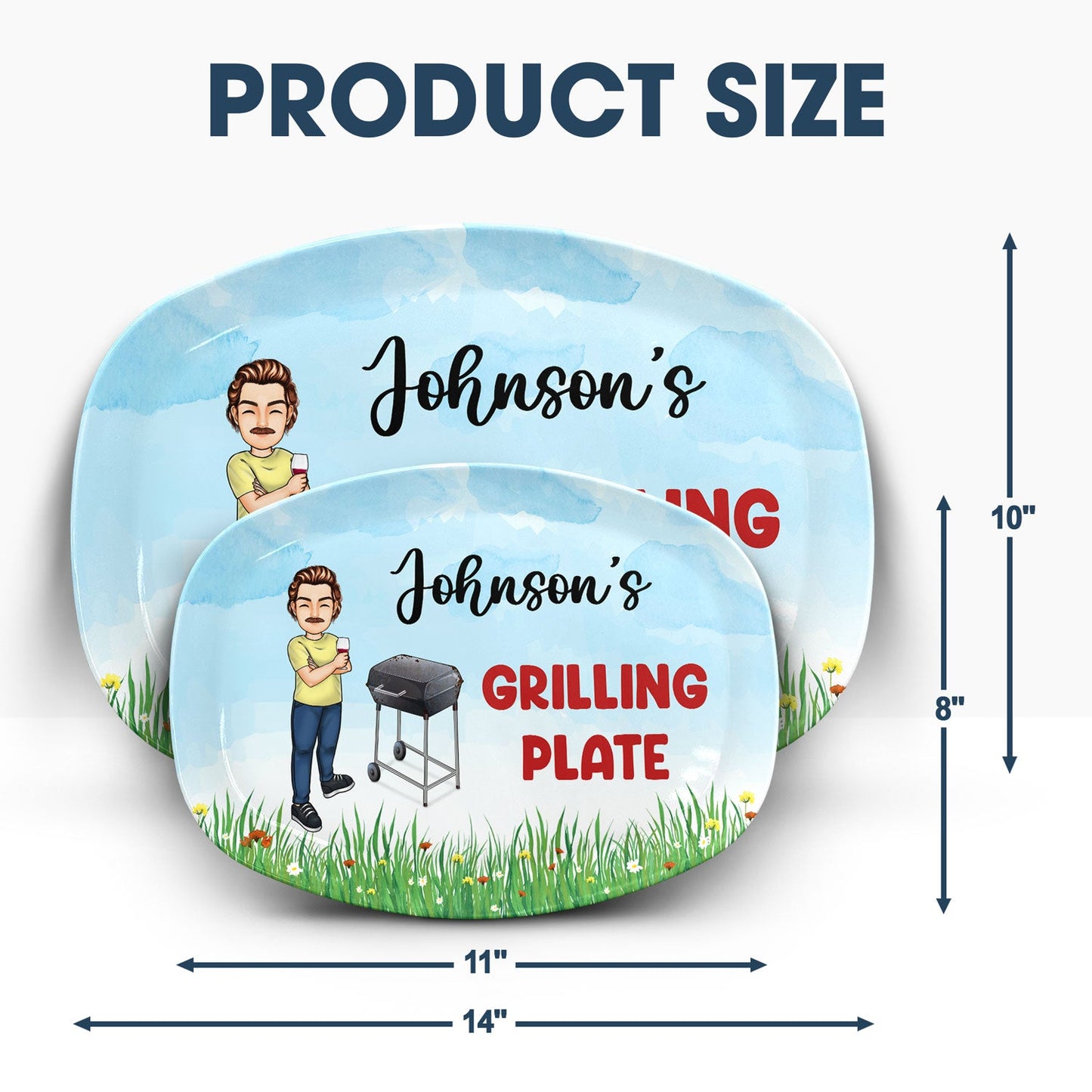 Personalized platter for husband, father / dad