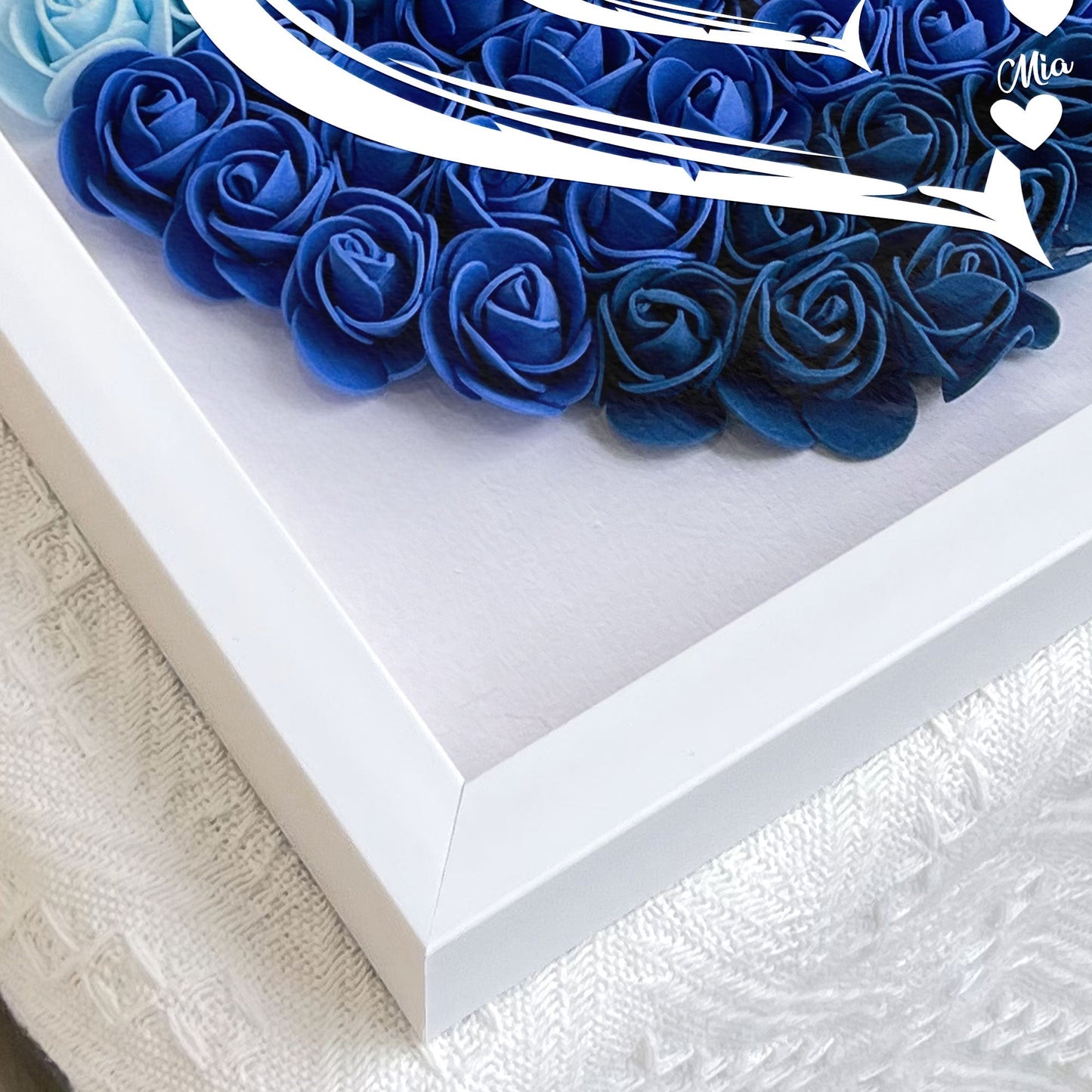 Grandma Hearts Mommy Hearts - Personalized Flower Shadow Box - furevermama