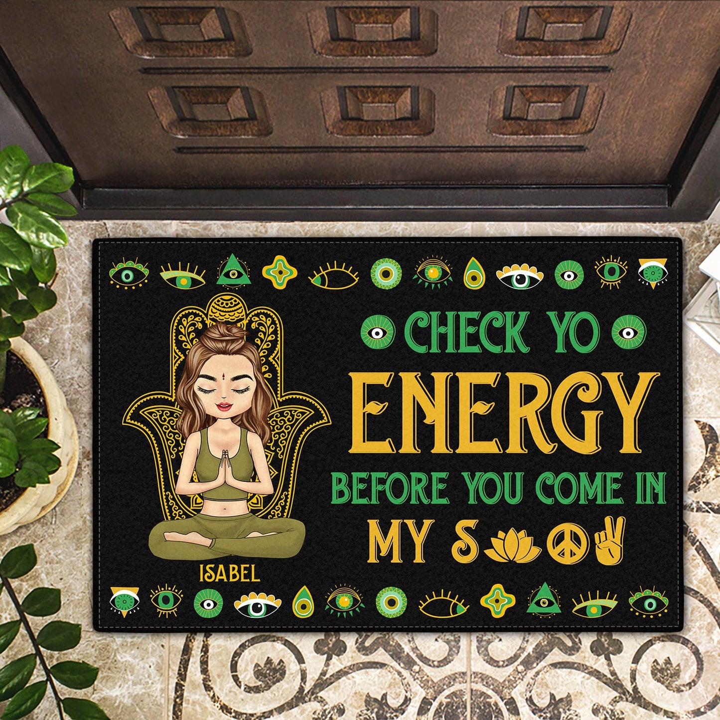 Personalized Doormat - Loving Gift For Mother, Yoga Lovers - furevermama