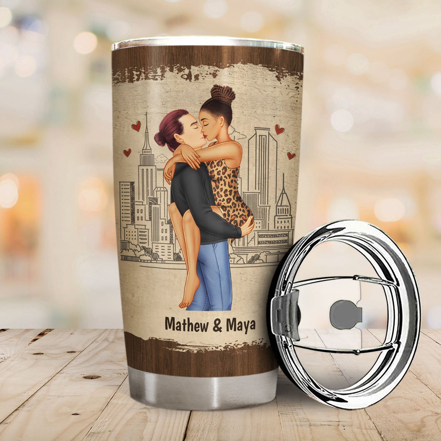 Kissing Couple Best Thing On The Internet - Gift For Couples - Personalized Tumbler - furevermama