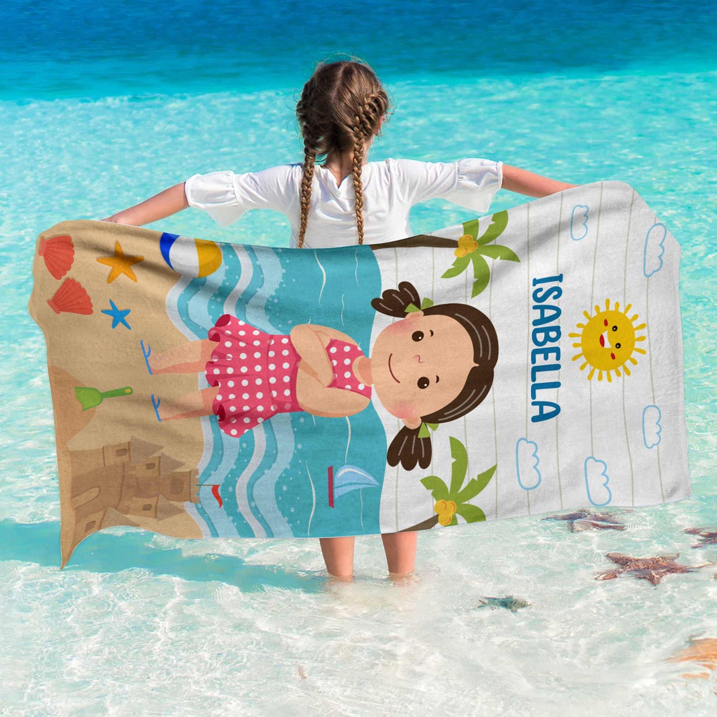 Personalized Kids Beach Towel