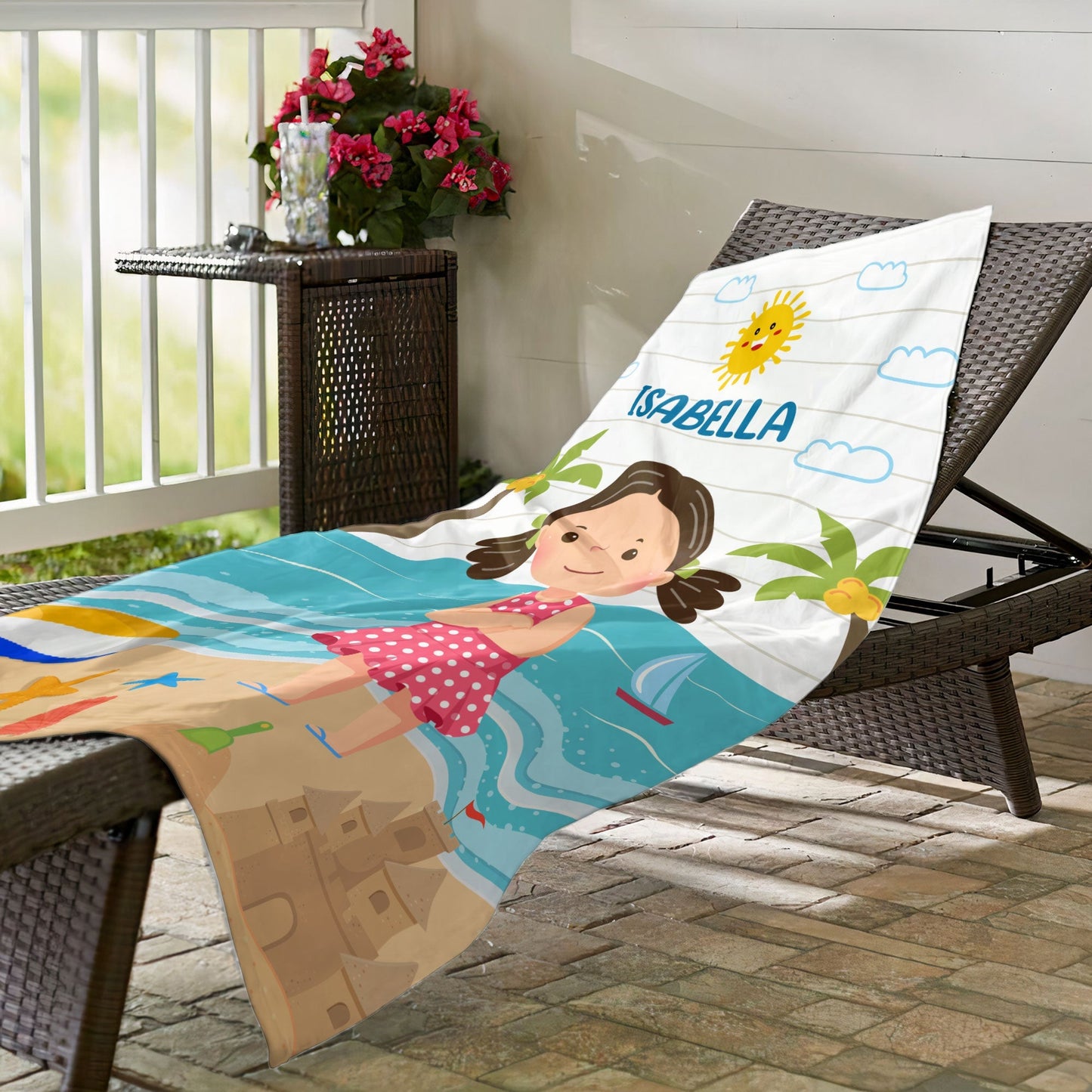 Personalized Kids Beach Towel