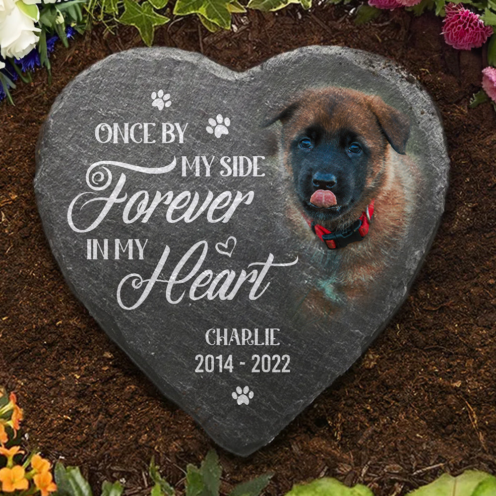 Pet Memorial - Pet Loss Keepsake - Custom Photo Pet Memorial Stone - furevermama
