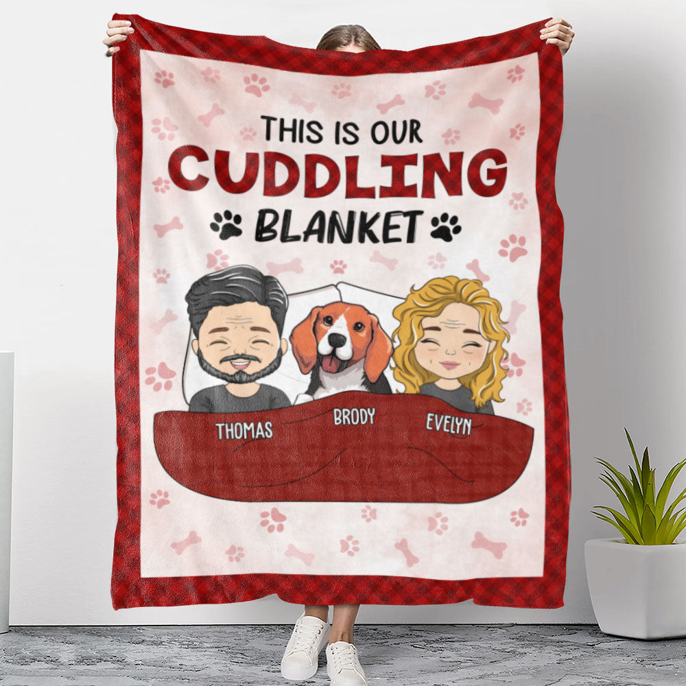 Couple Cuddling Blanket - Personalized Custom Fleece Blanket - furevermama