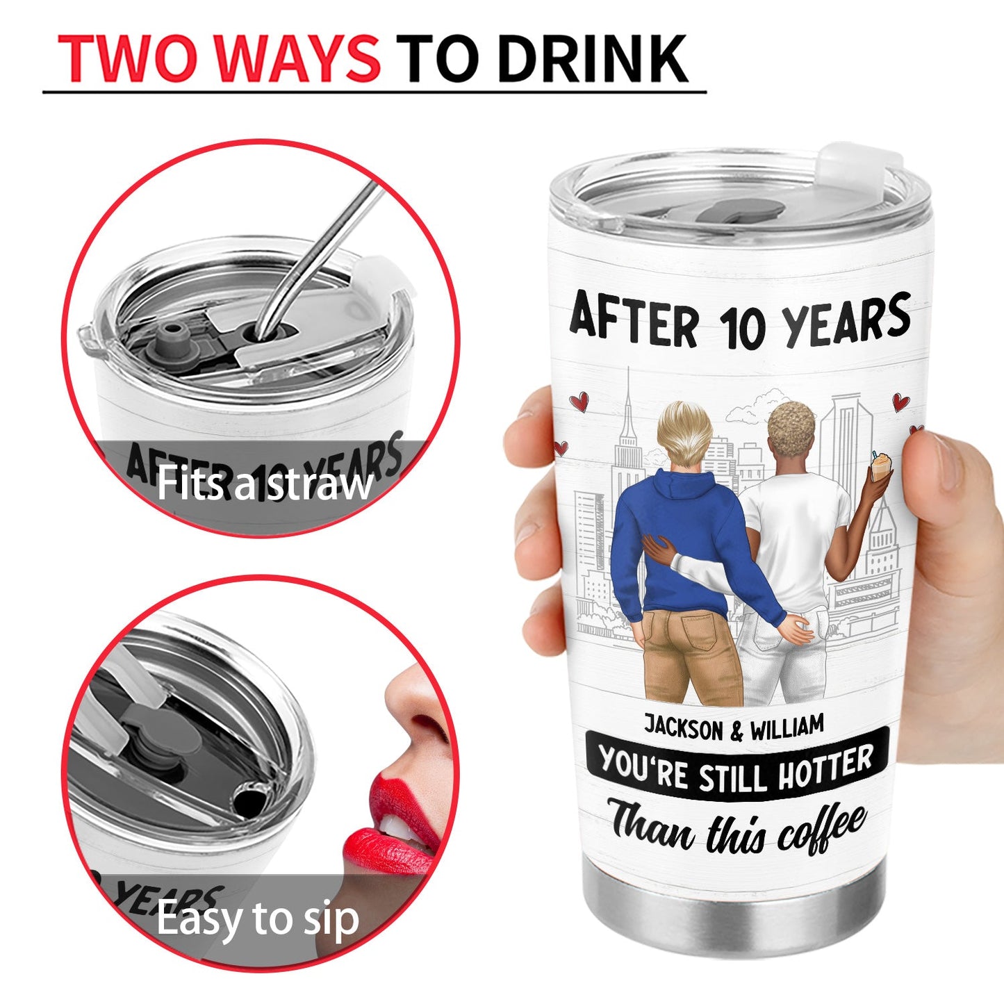 Couple After Years Hotter Than This Coffee - Gift For Couples - Personalized Tumbler - furevermama