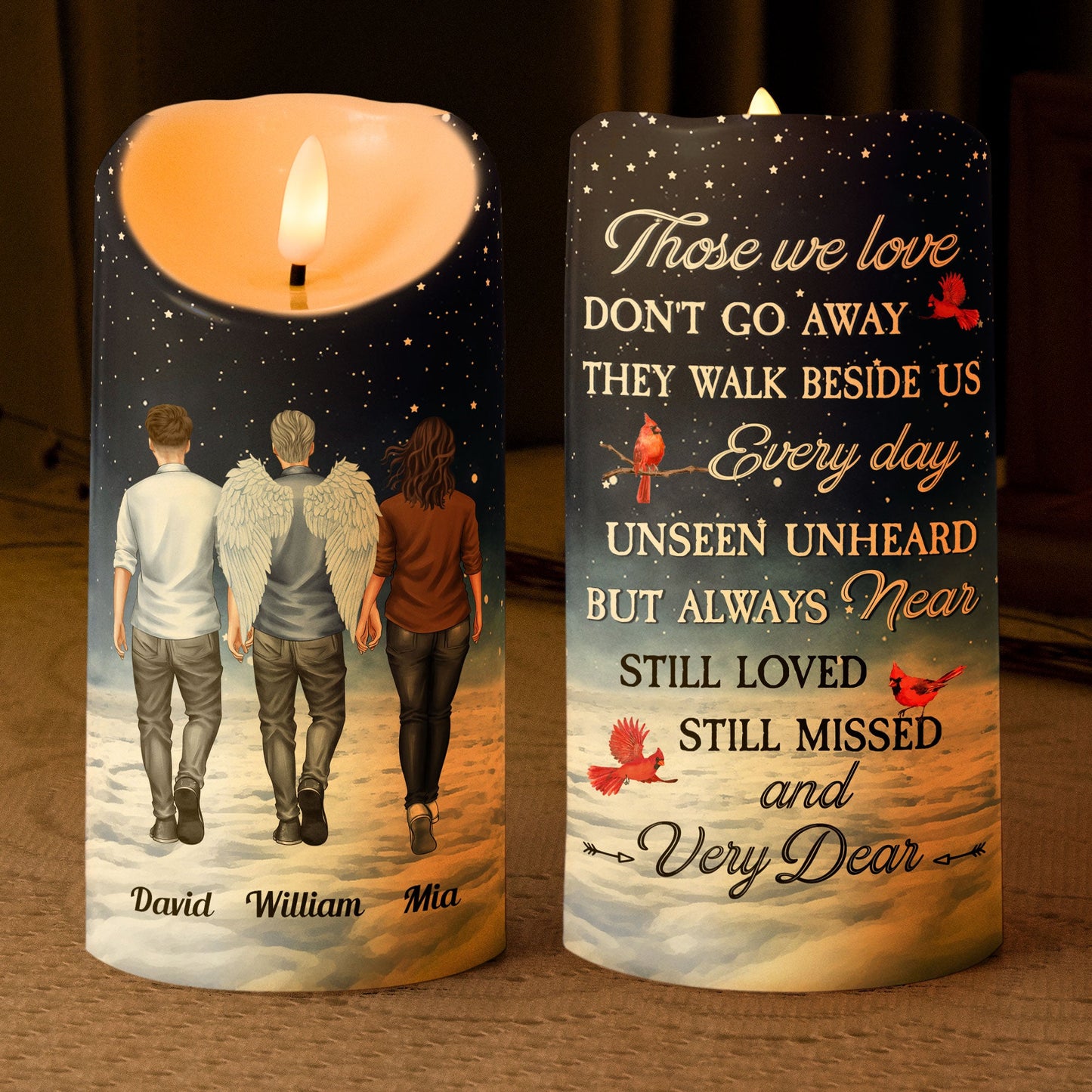 Personalized LED Memorial Candle