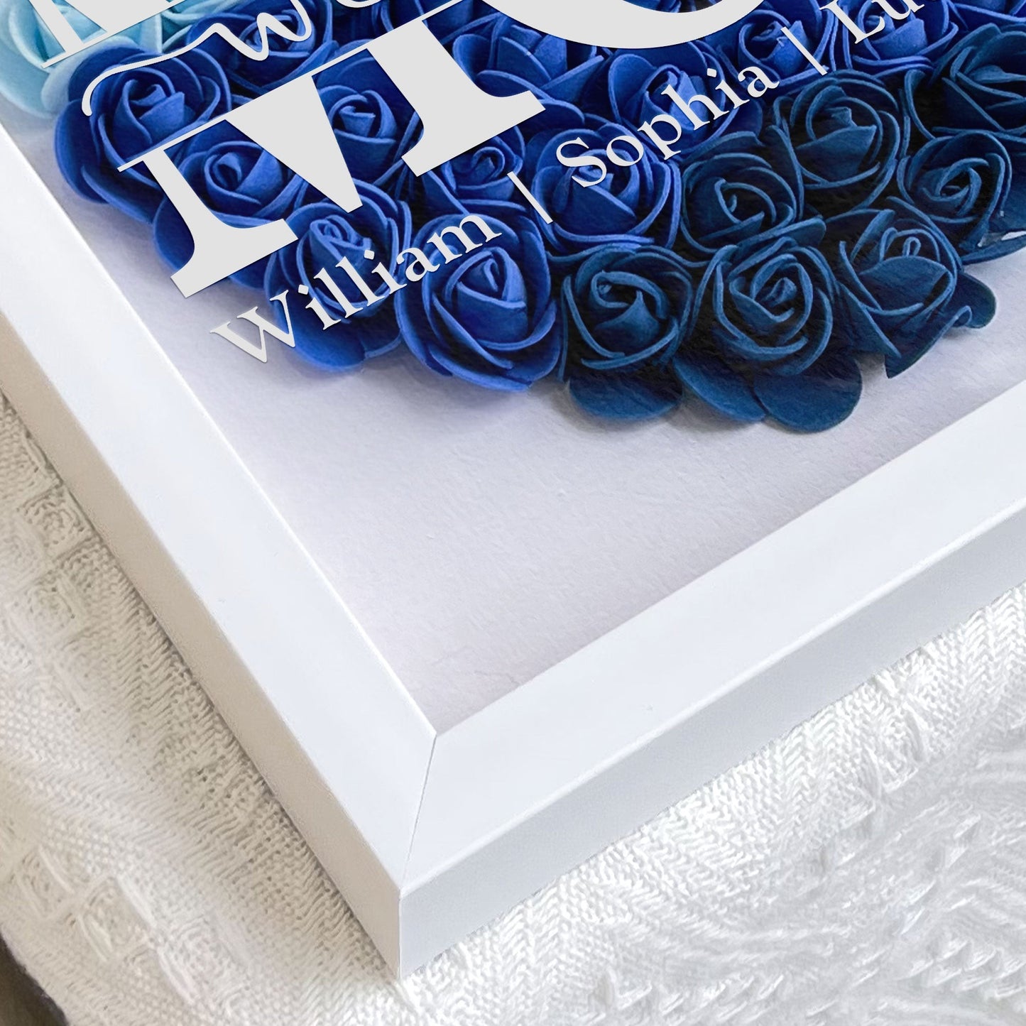 Mom Gift We Love You - Personalized Flower Shadow Box - furevermama