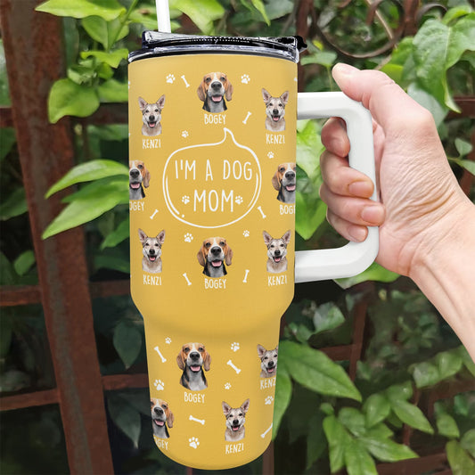 I'm A Dog Person Personalized Photo 40oz Tumbler - Gift For Dog Lovers - furevermama
