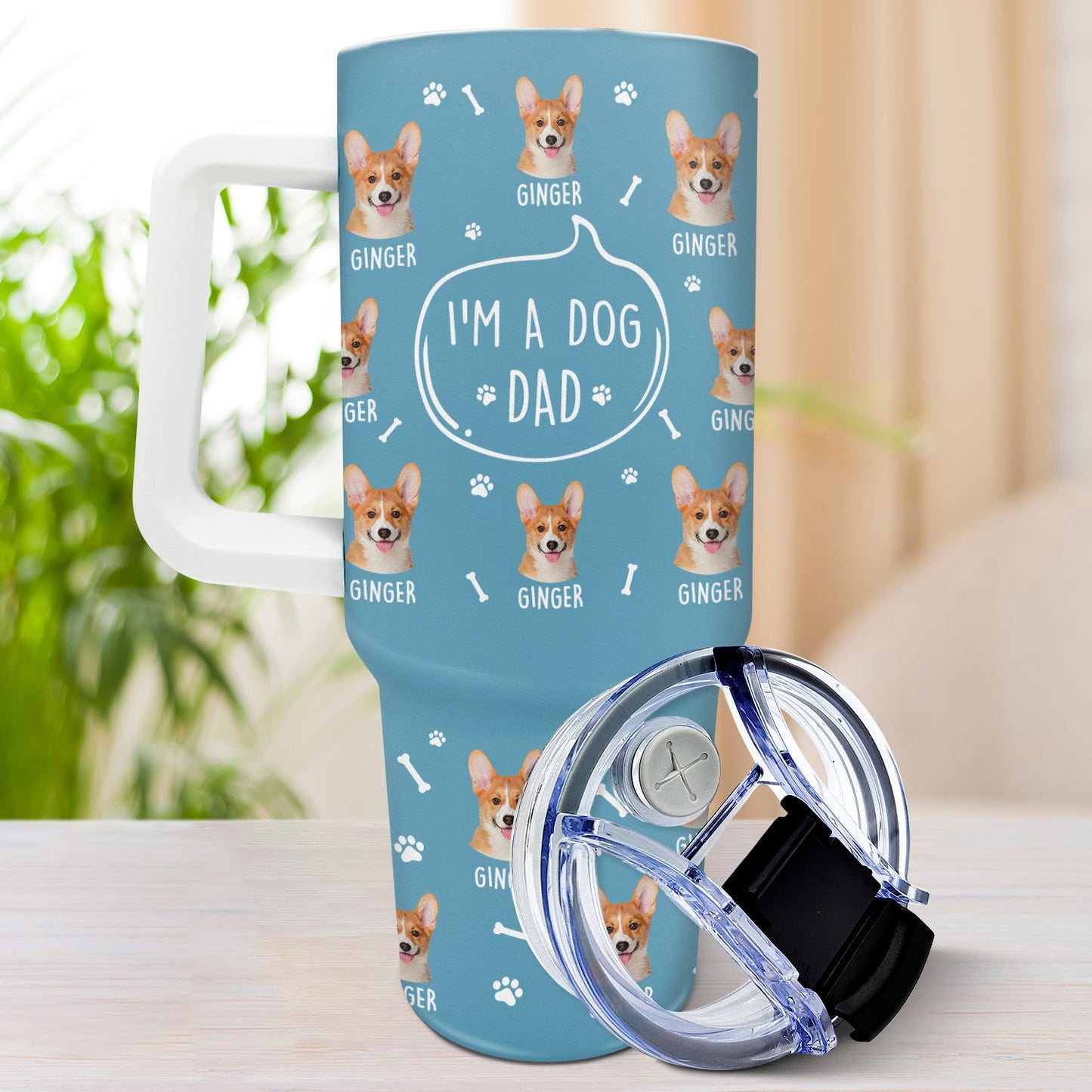 I'm A Dog Person Personalized Photo 40oz Tumbler - Gift For Dog Lovers - furevermama