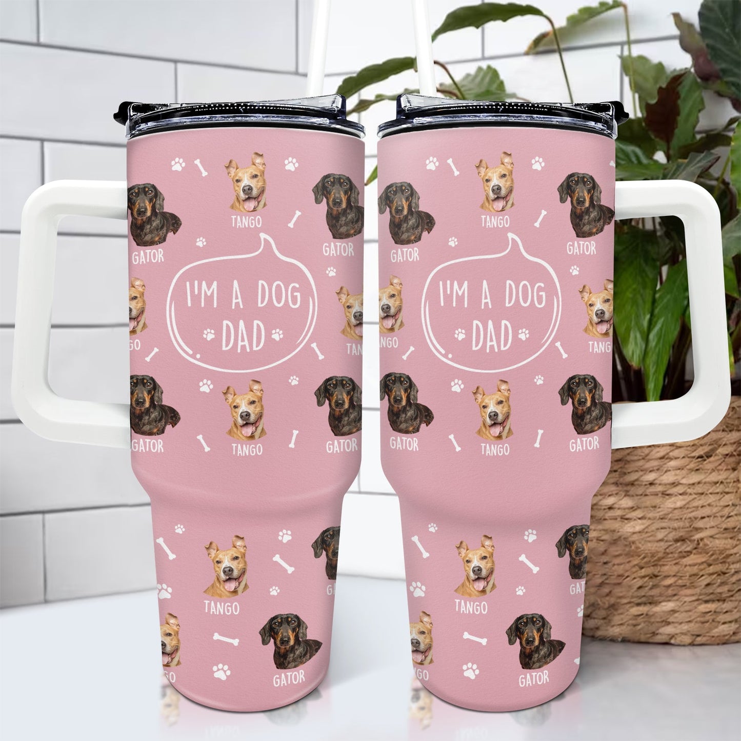 I'm A Dog Person Personalized Photo 40oz Tumbler - Gift For Dog Lovers - furevermama