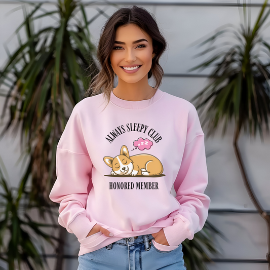 Always Sleepy Club Honored Member Unisex Sweatshirt - furevermama