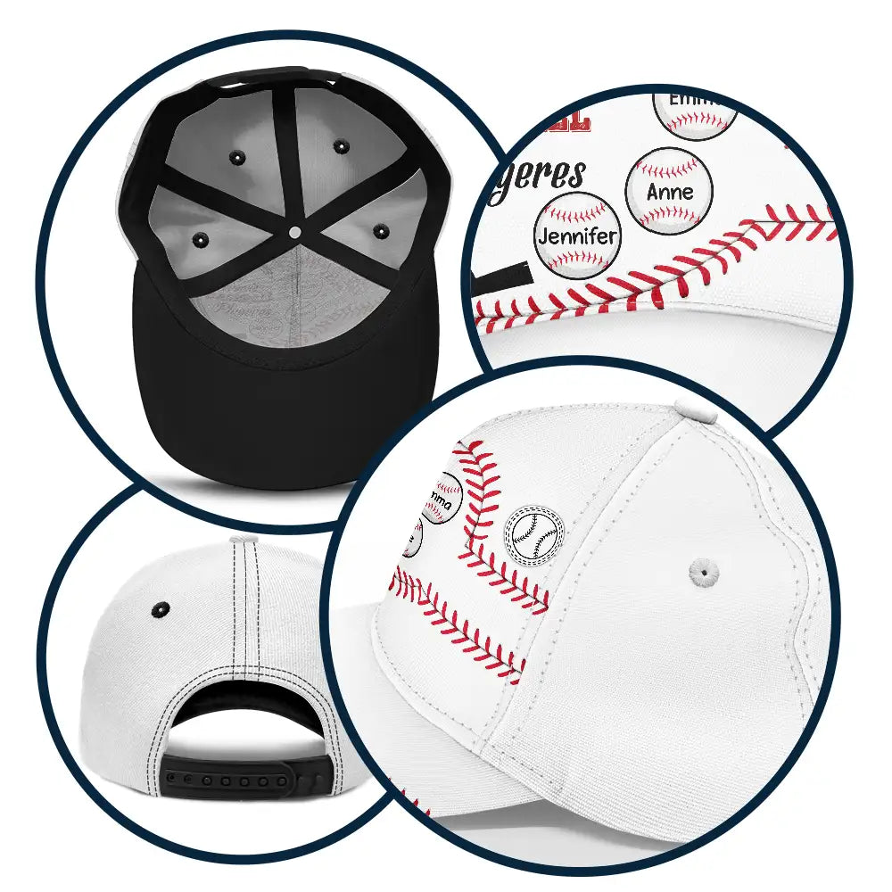 My Favorite Baseball Players - Personalized Name Cap