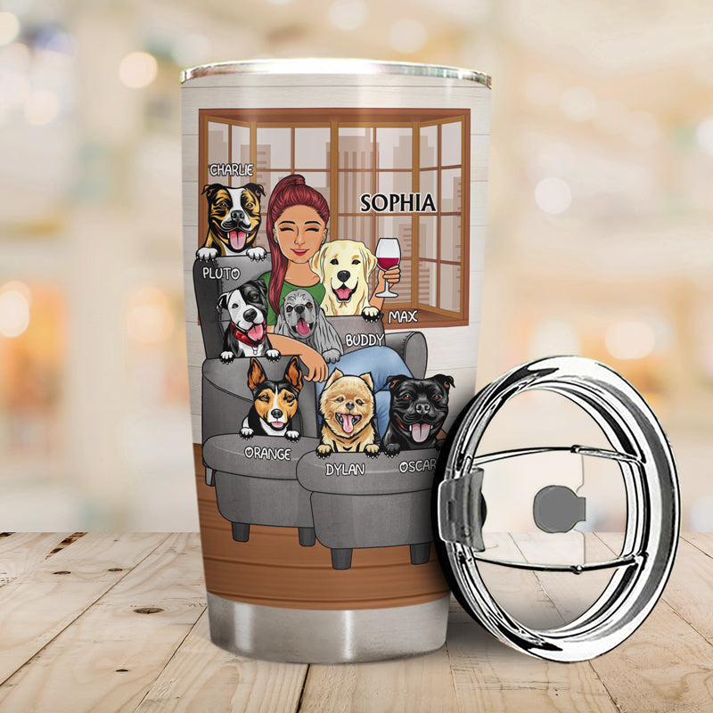 Best Dog Mom Ever - Personalized Tumbler For Dog Mom - furevermama