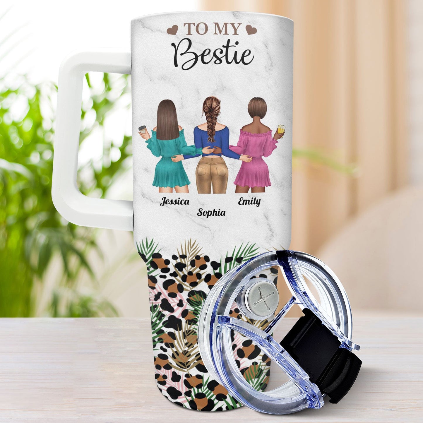 To My Bestie Personalized Tumbler - Birthday Gift To Bestie - furevermama
