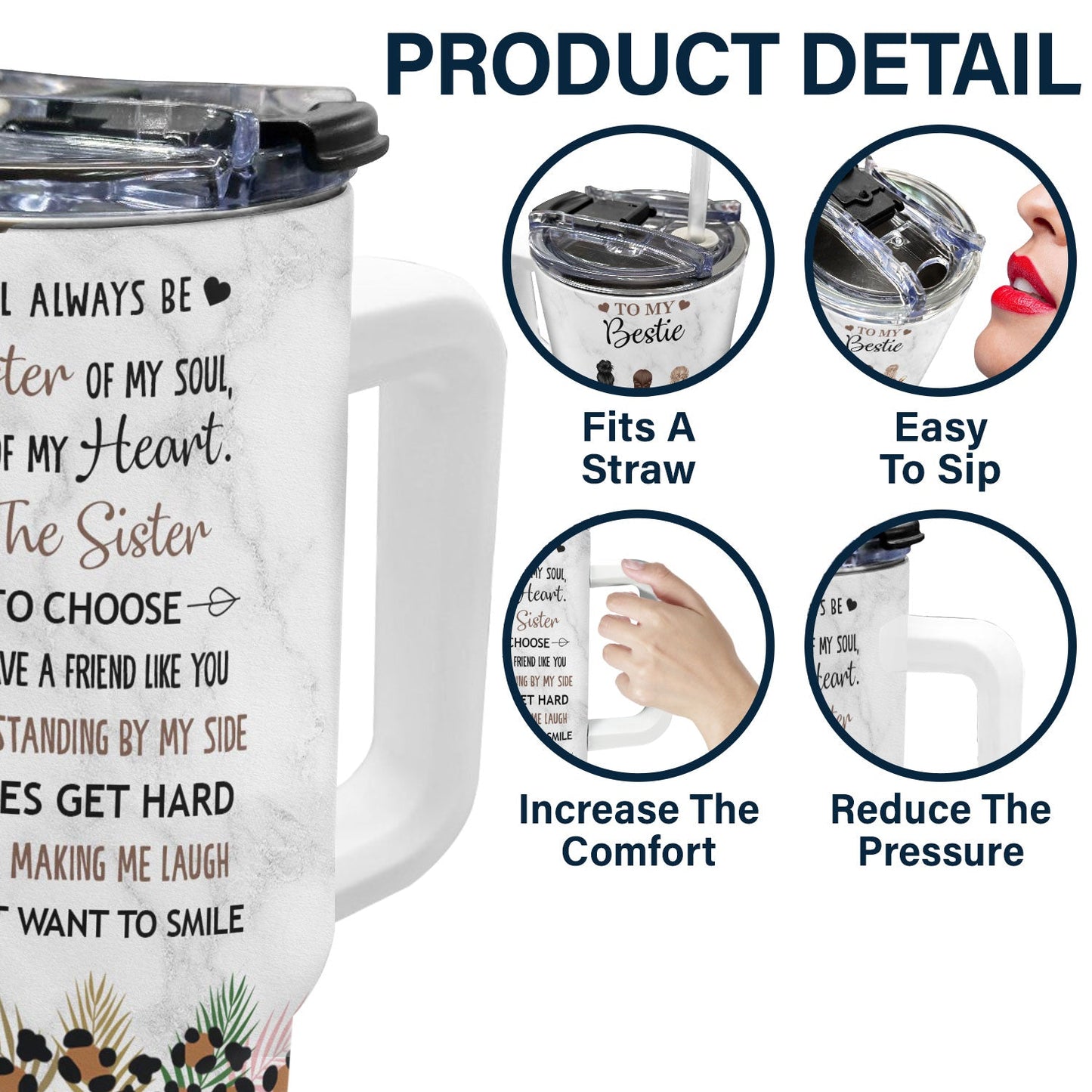 To My Bestie Personalized Tumbler - Birthday Gift To Bestie - furevermama