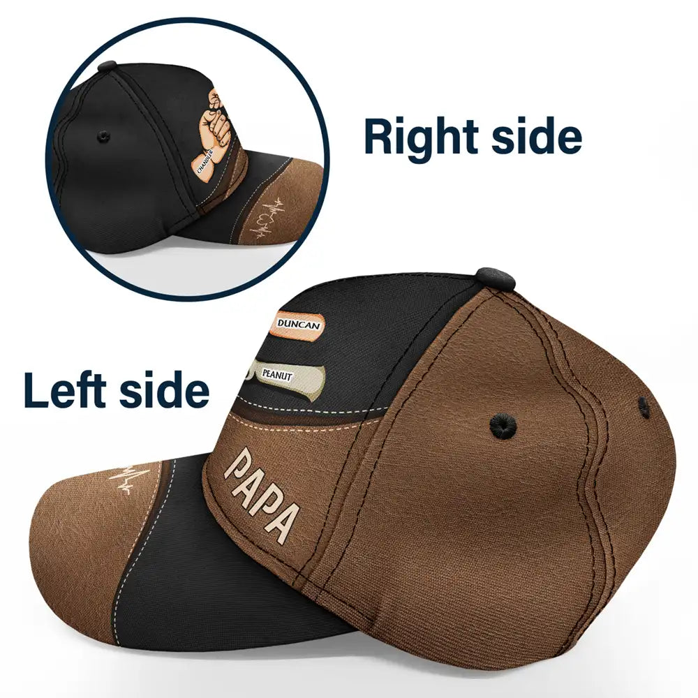 Fist Bump, Best Friends For Life - Personalized Classic Cap - Gift to Parents or Pet Lovers