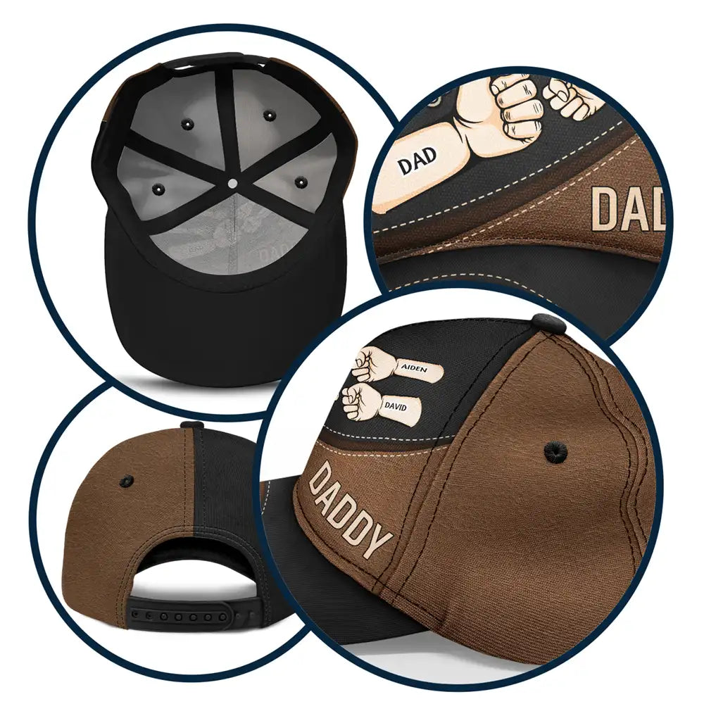 Fist Bump, Best Friends For Life - Personalized Classic Cap - Gift to Parents or Pet Lovers