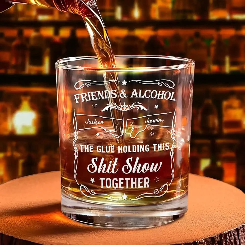 Personalized Whiskey Glass For Friends