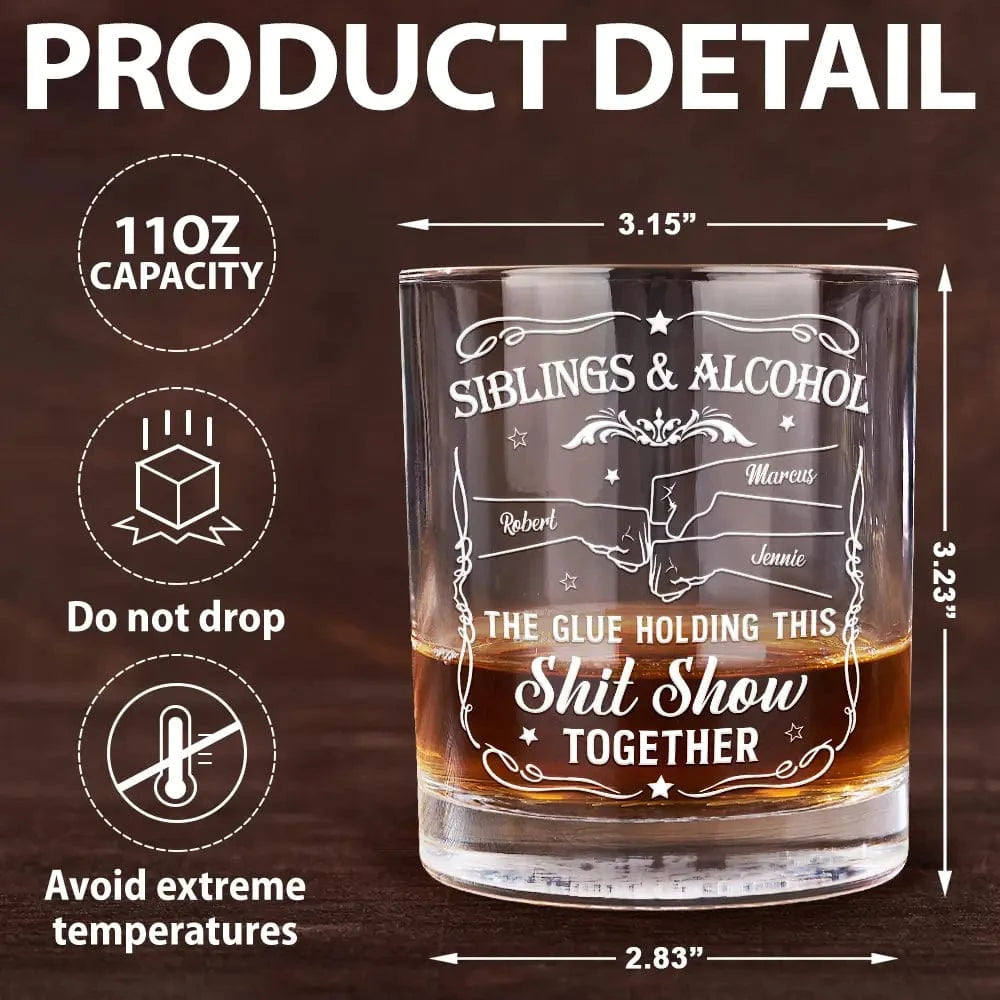 Personalized Whiskey Glass For Friends