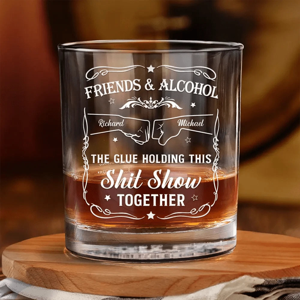 Personalized Whiskey Glass For Friends