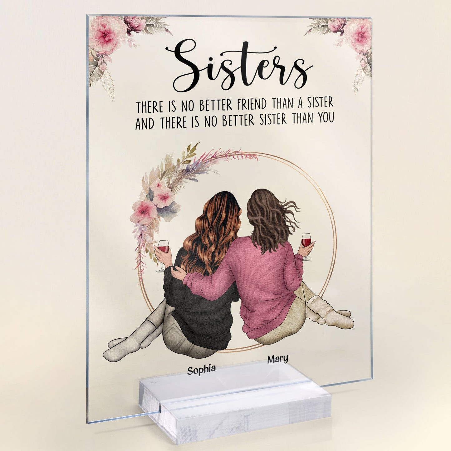 Gift To Sister - Personalized Acrylic Plaque