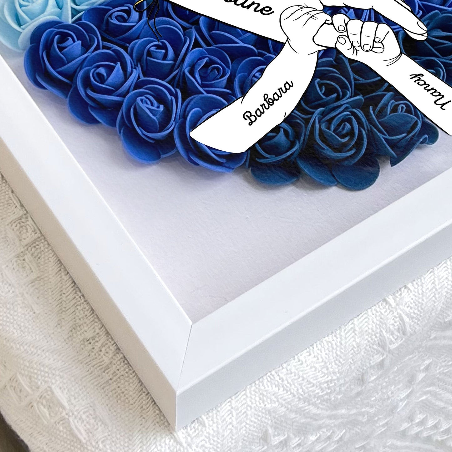 "Mommy We Love You" Personalized Flower Shadow Box, Mother's Day Gift - furevermama