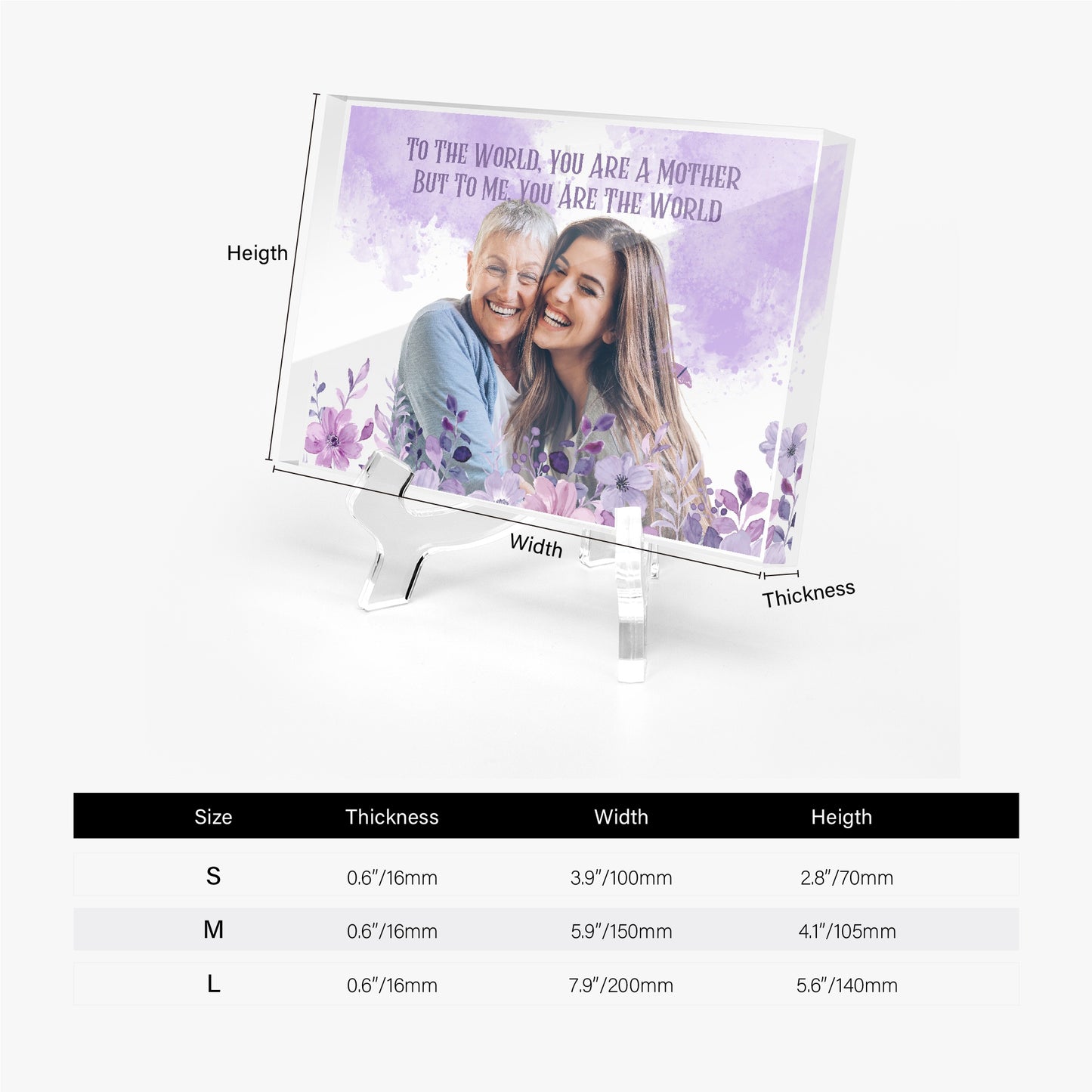 Custom Acrylic Photo Block - furevermama