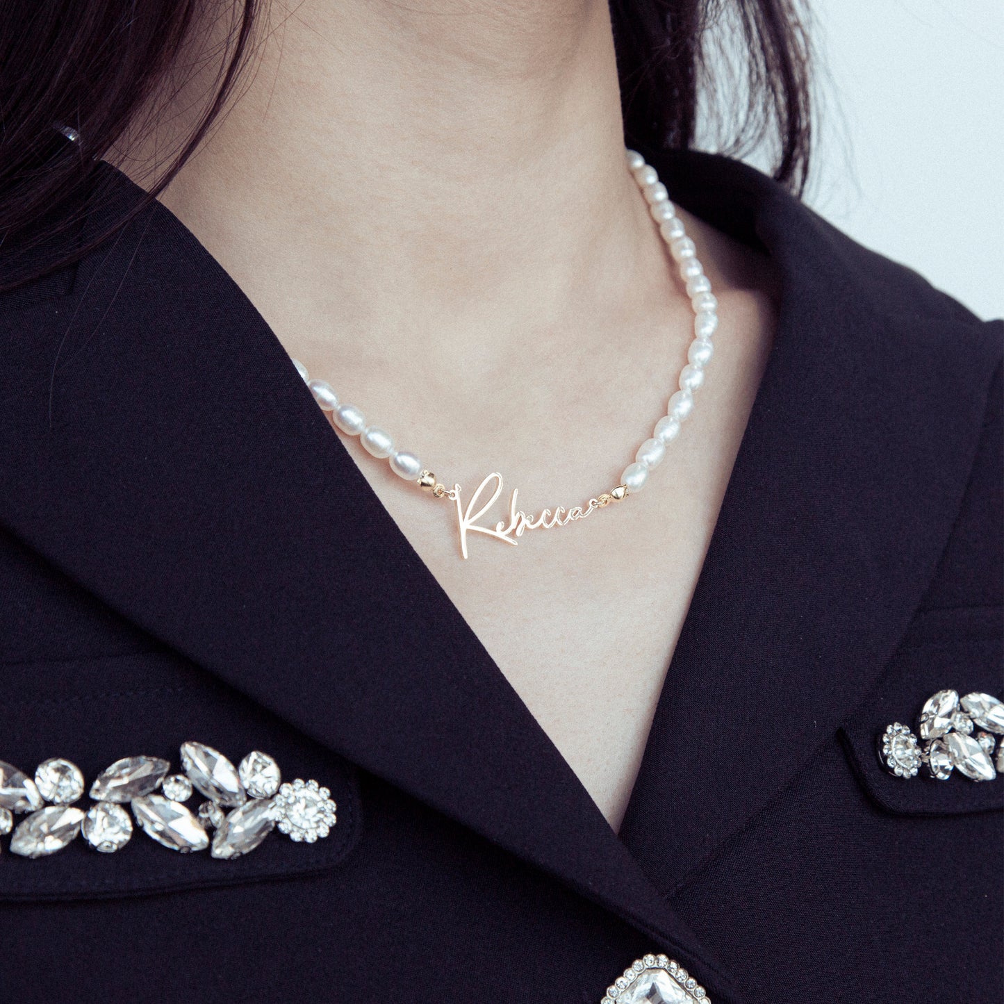 Personalised Freshwater Pearl Necklace - furevermama