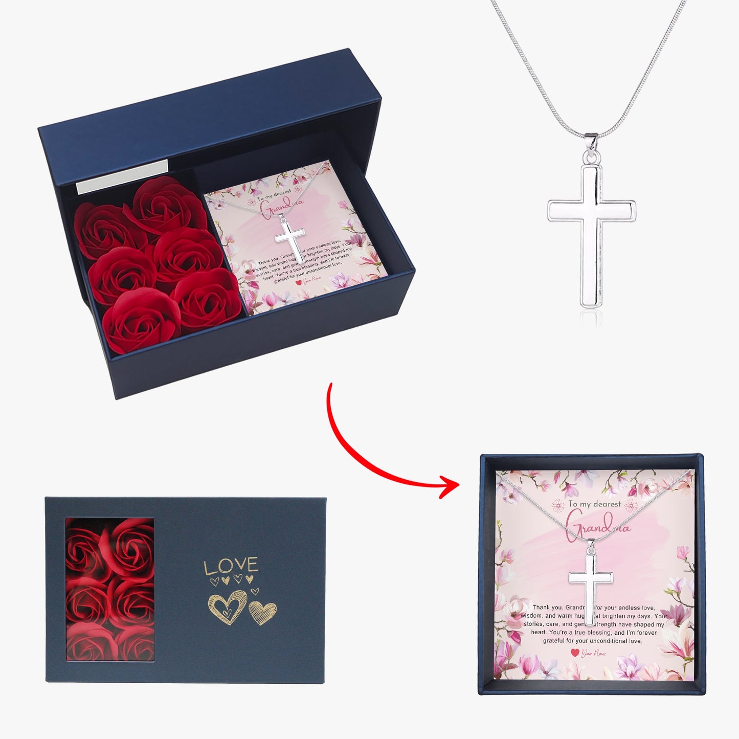Religious Jewelry with Gift Box For Grandmother - furevermama