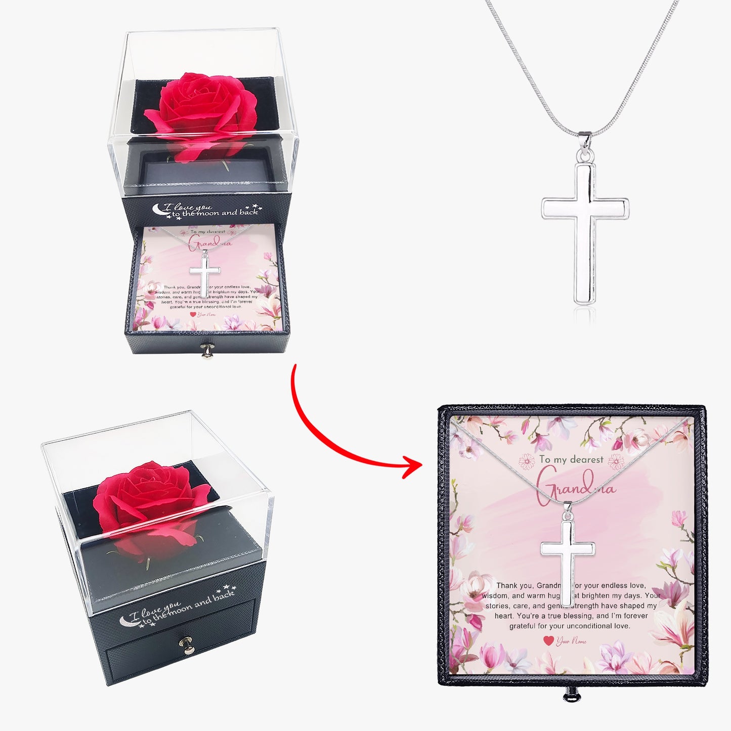Religious Jewelry with Gift Box For Grandmother - furevermama