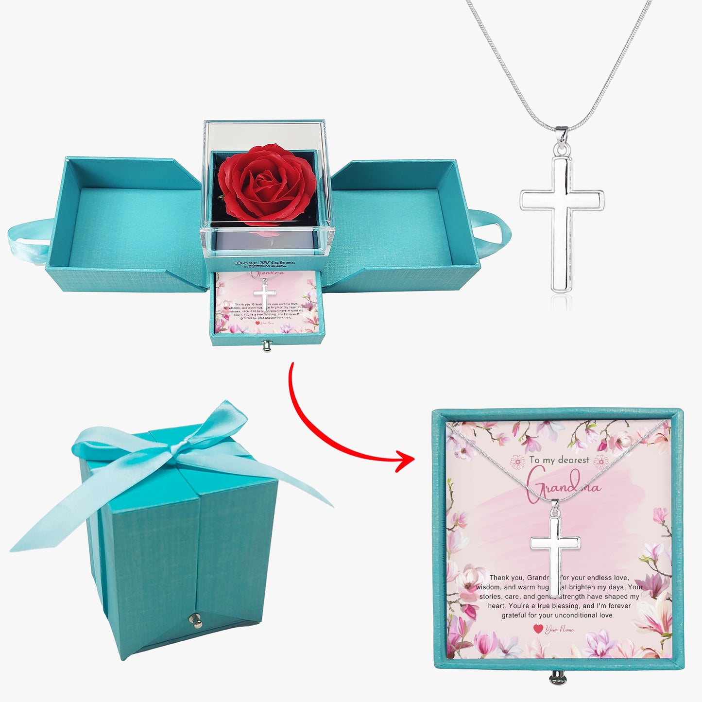 Religious Jewelry with Gift Box For Grandmother - furevermama