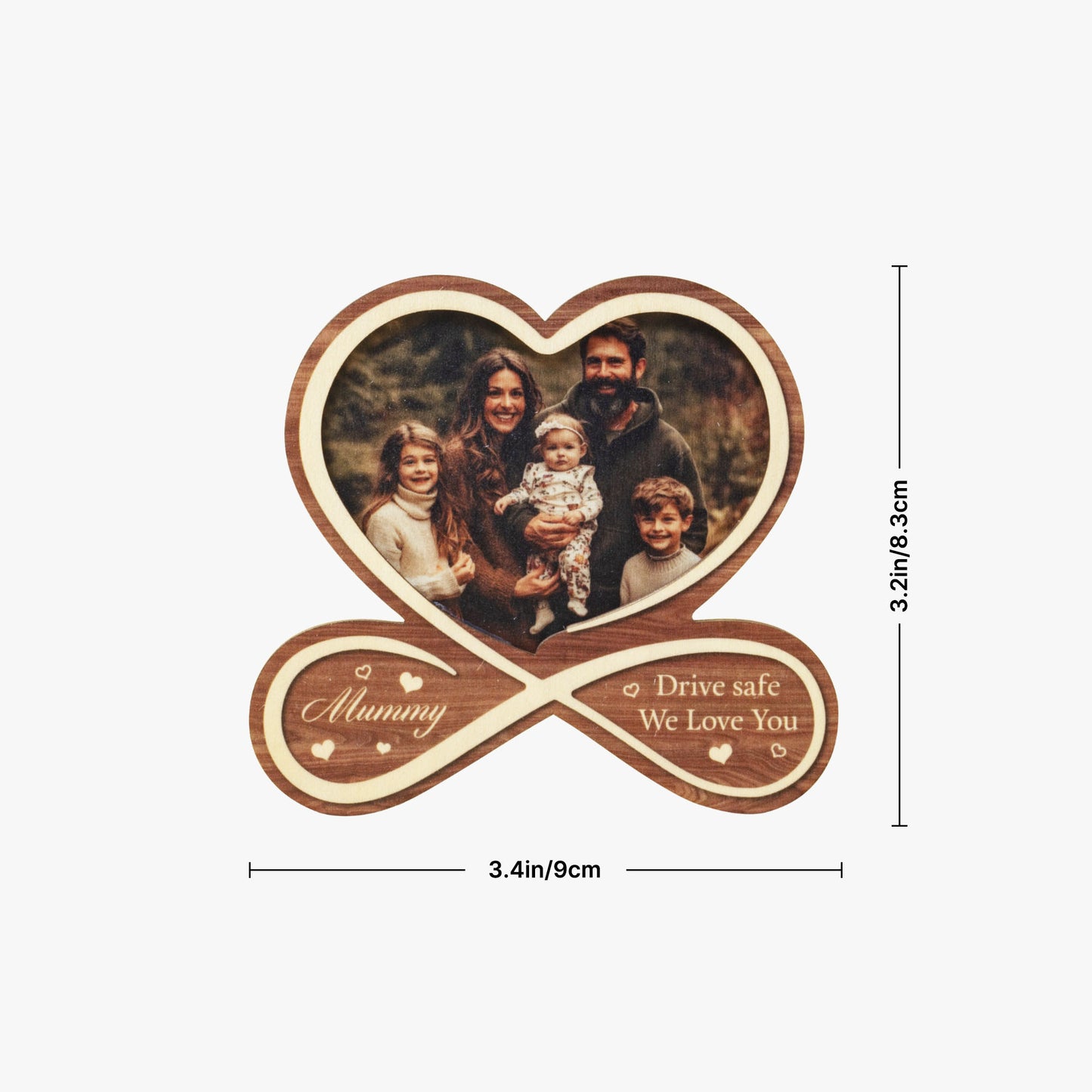 Drive Safe Car Visor Clip - Personalised Photo Gift To Family, Boyfriend, Girlfriend - furevermama