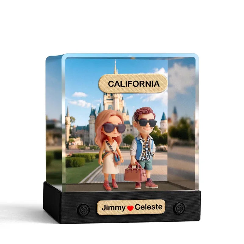 Custom Figure with Decoration Box - Human & Pet Welcome