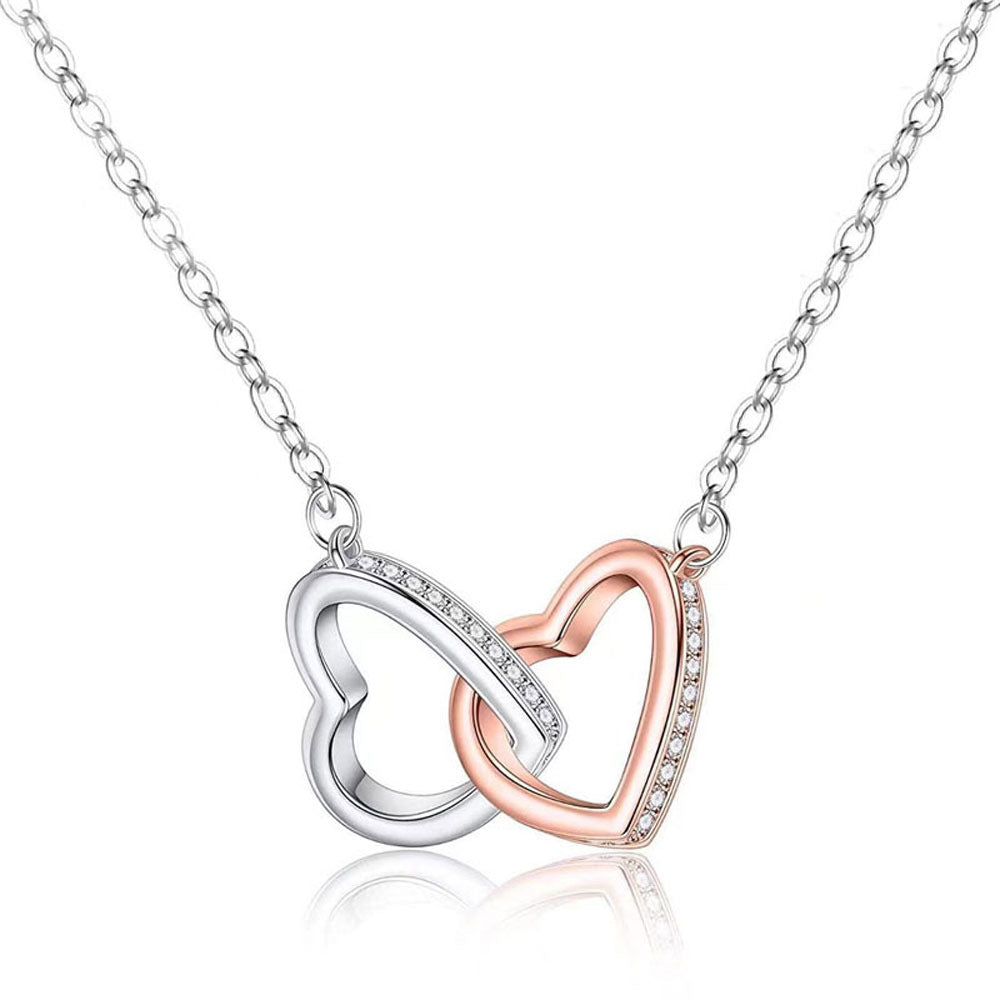 Connected Hearts Necklace With Mother's Gift Card - furevermama