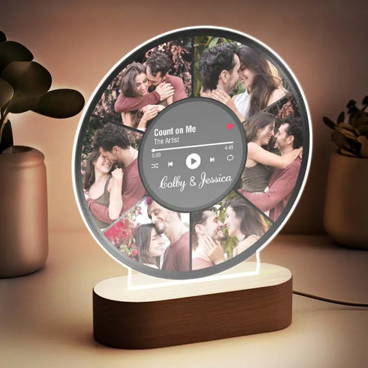 Personalized Photo Night Light For Music Lovers - furevermama