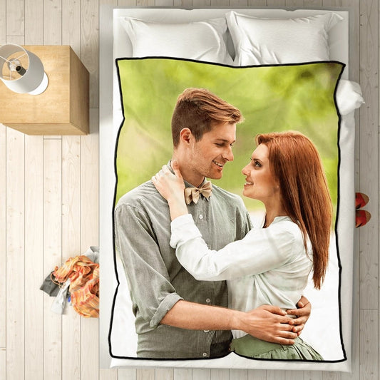 Personalized Photo Fleece Throw Blanket - furevermama