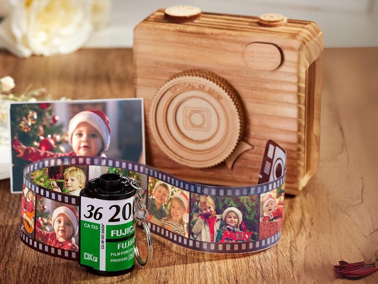 Custom Photo Film Roll Keychain - furevermama