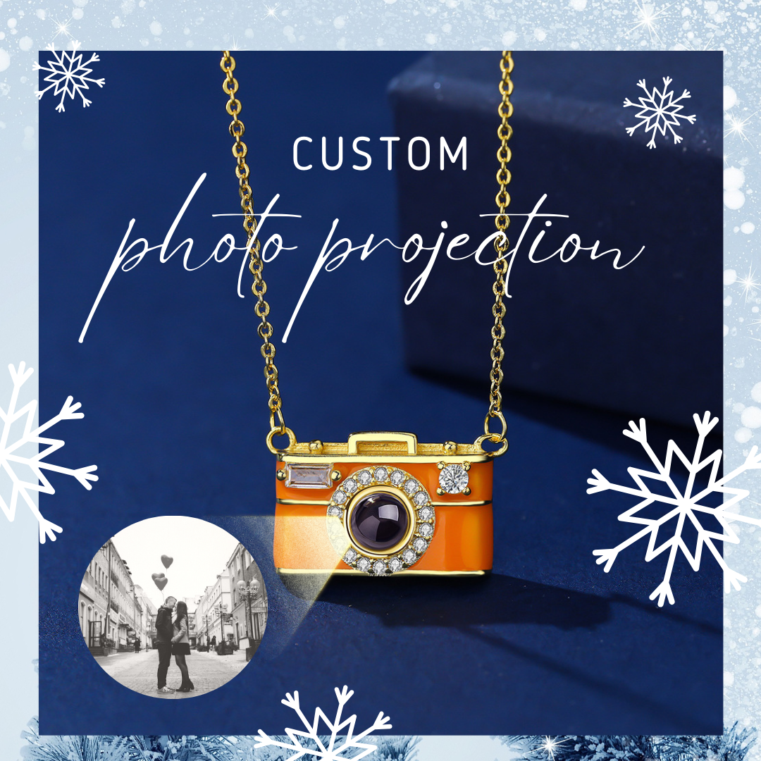 Personalized Photo Gift - Projection Gem Camera Necklace - furevermama