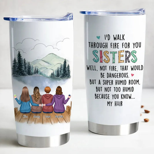 Sisters Forever 20oz Personalized Insulated Tumbler - furevermama