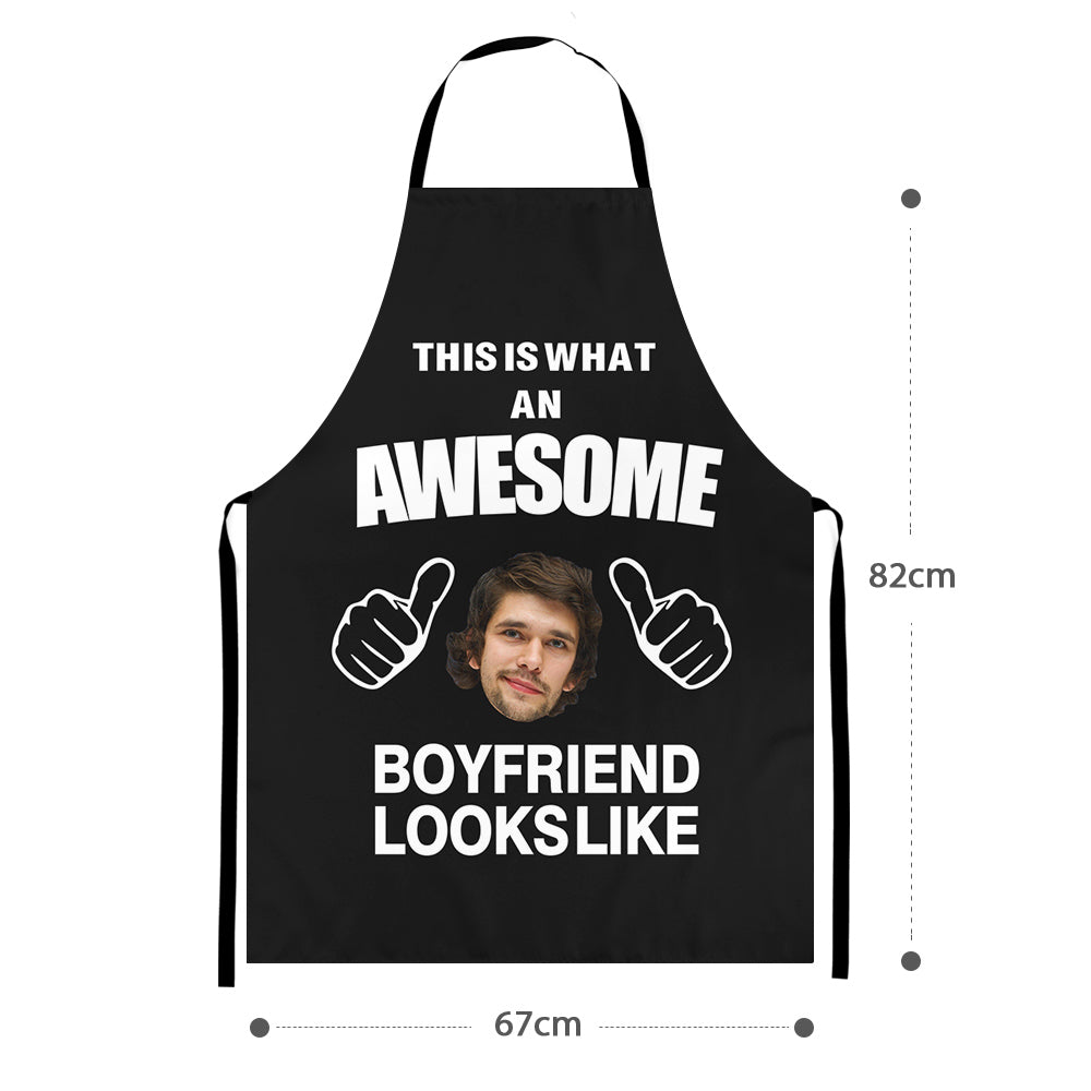 Custom Face Apron Personalized Boyfriend Funny Apron - furevermama