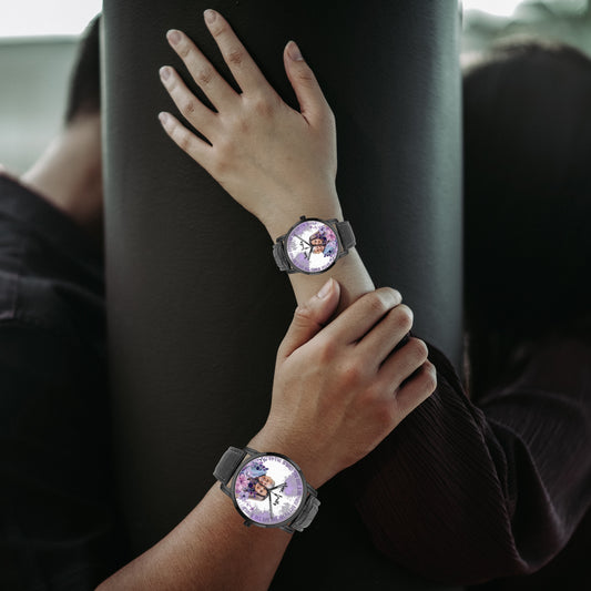 Personalized Premium Wide Type Quartz Watch - With Your Photo and Name - furevermama
