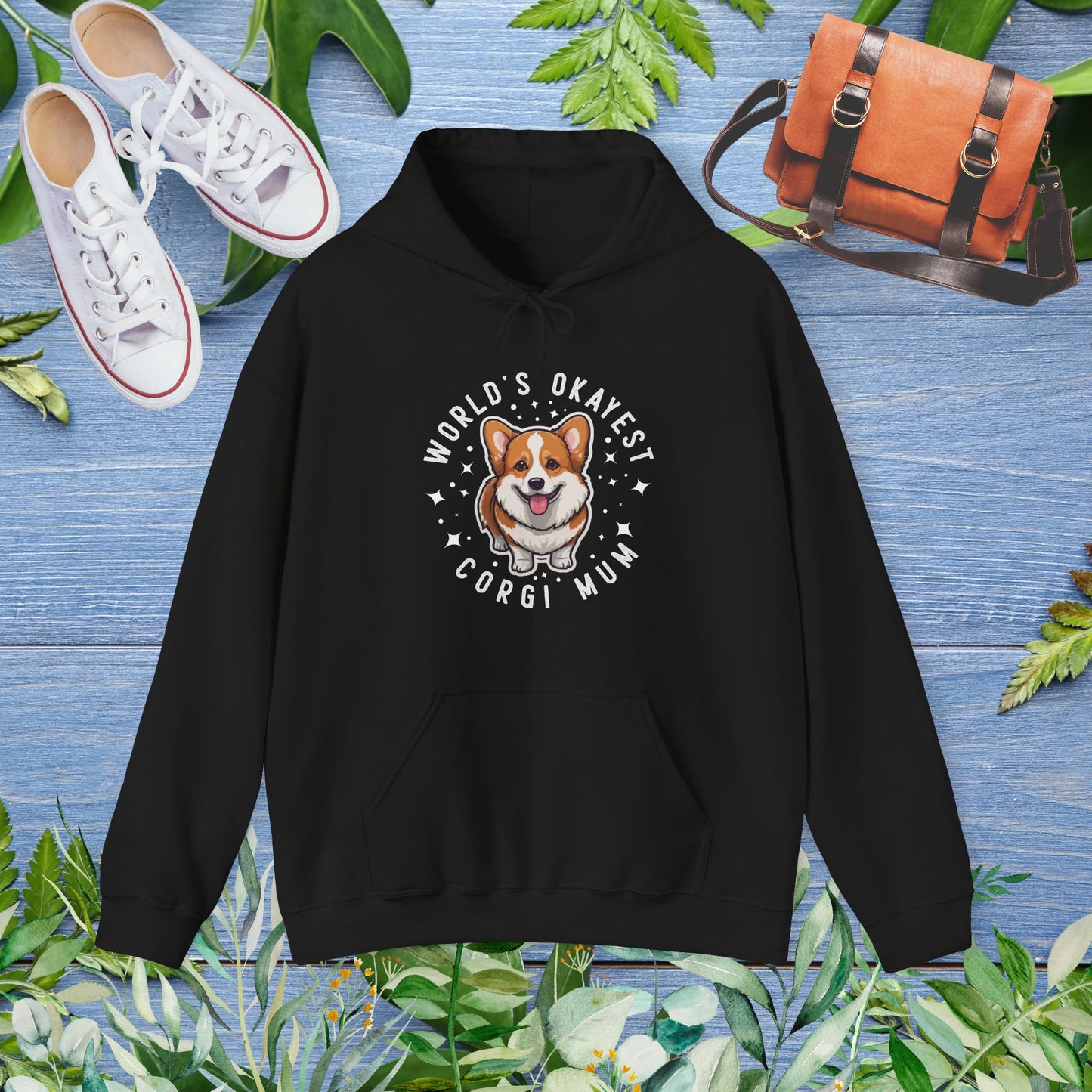 World's Okayest Corgi Mum Hoodie - furevermama