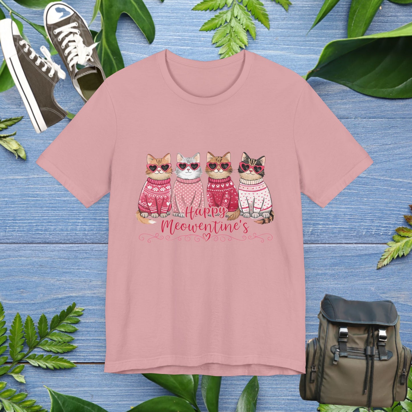 Happy Meowentine's Unisex T-Shirt - furevermama