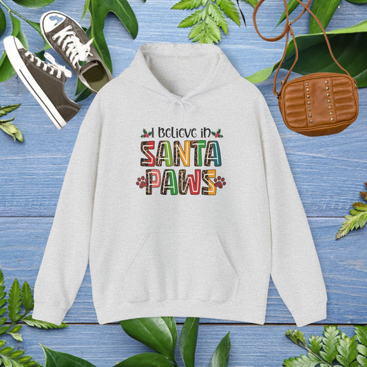 I Believe In Santa Paws Unisex Hooded Sweatshirt - furevermama
